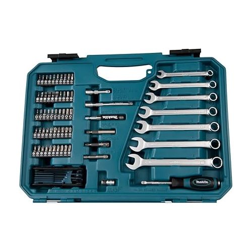  Makita E-06616 120 Piece Maintenance Set Blue/Black