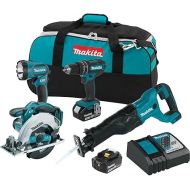 Makita XT442 18V LXT 3.0 Ah Lithium-Ion Cordless Combo Kit (4 Piece)