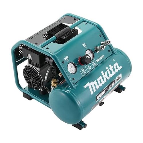  Makita MAC320Q Quiet Series 1-1/2 HP, 3 Gallon, Oil-Free, Electric Air Compressor