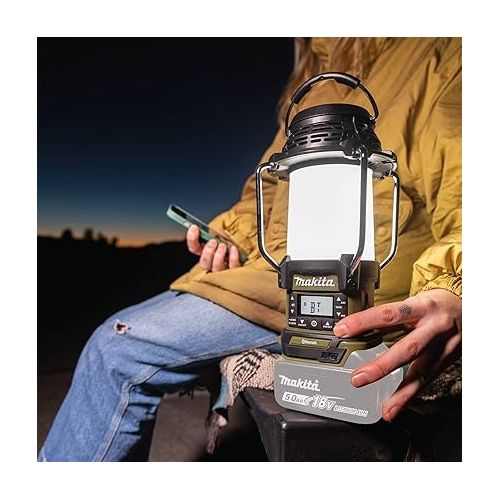  Makita ADRM13 Outdoor Adventure™ 18V LXT® Bluetooth® Radio and L.E.D. Lantern