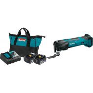 Makita BL1850BDC2 18V LXT Lithium-Ion Battery and Rapid Optimum Charger Starter Pack (5.0Ah) with XMT03Z 18V LXT Lithium-Ion Cordless Oscillating Multi-Tool