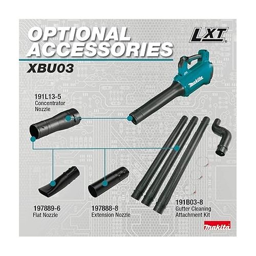  Makita XBU03SM1 18V LXT® Lithium-Ion Brushless Cordless Blower Kit (4.0Ah)