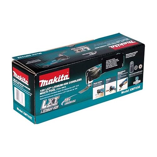  Makita XMT03Z-R 18V LXT Cordless Lithium-Ion Multi-Tool (Tool Only) (Renewed)