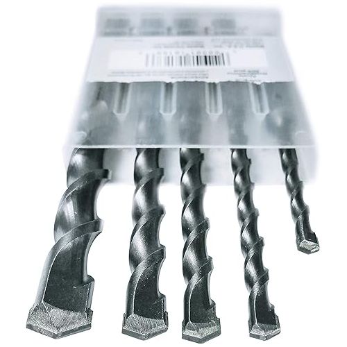  Makita 5 Piece - SDS-Plus Drill Bit Set For SDS+ Rotary Hammers - Aggressive Drilling For Concrete & Masonry - Carbide Tipped Bits