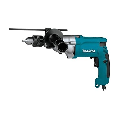  Makita HP2050-R 6.6 Amp 3/4 in. Hammer Drill with Case (Renewed)