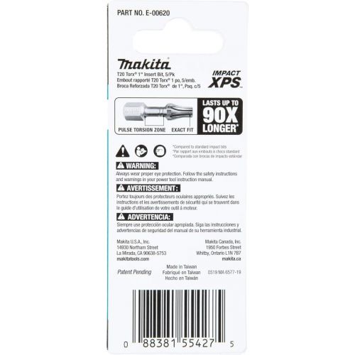  Makita E-00620 Impact XPS™ T20 Torx 1