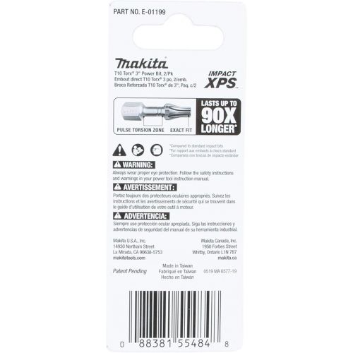  Makita E-01199 Impact XPS™ T10 Torx 3