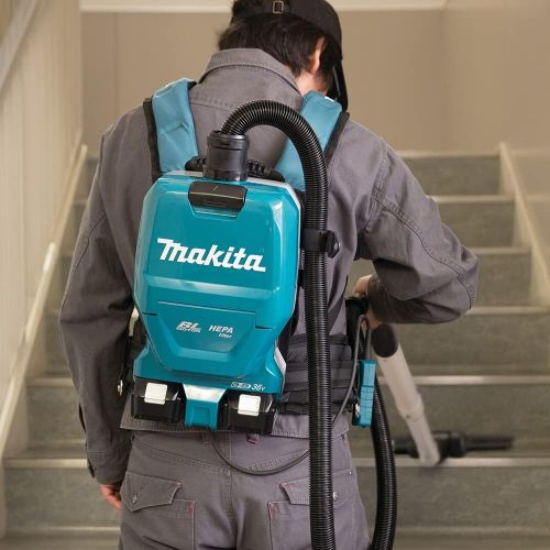  Makita DVC261ZX15 Akku-Rucksackstaubsauger 2x18V