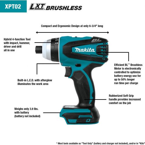  Makita XPT02Z 18V LXT Hybrid Brushless Impact Driver