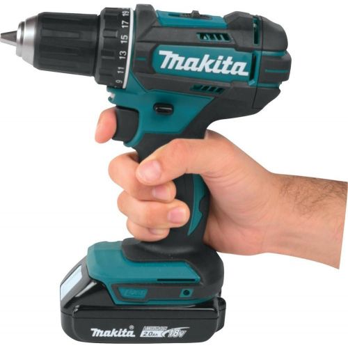  Makita XFD10R 18V LXT Lithium-Ion Compact Cordless 1/2 Driver-Drill Kit (2.0Ah)