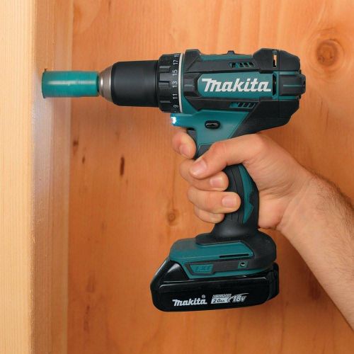  Makita XFD10R 18V LXT Lithium-Ion Compact Cordless 1/2 Driver-Drill Kit (2.0Ah)