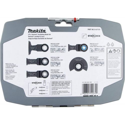  Makita B-67197 5 Pc. Starlock Oscillating Blade Set