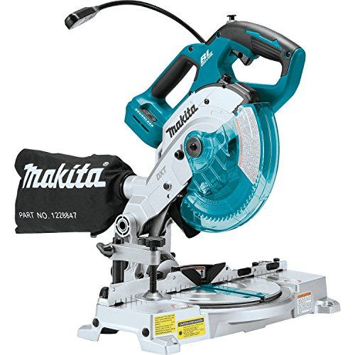  Makita XSL05Z 18V LXT Lithium-Ion Brushless Cordless 6-1/2 COMPACT Dual-Bevel Compound Miter Saw with Laser, TOOL Only