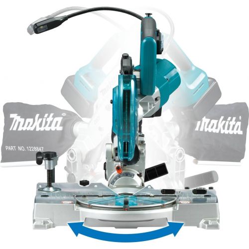  Makita XSL05Z 18V LXT Lithium-Ion Brushless Cordless 6-1/2 COMPACT Dual-Bevel Compound Miter Saw with Laser, TOOL Only