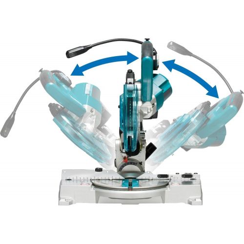  Makita XSL05Z 18V LXT Lithium-Ion Brushless Cordless 6-1/2 COMPACT Dual-Bevel Compound Miter Saw with Laser, TOOL Only