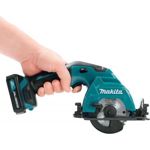  Makita SH02R1 12V max CXT Lithium-Ion Cordless 3-3/8 Circular Saw Kit (2.0Ah)