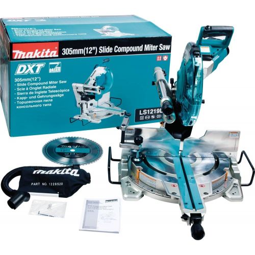  Makita LS1219L 12 Dual-Bevel Sliding Compound Miter Saw with Laser