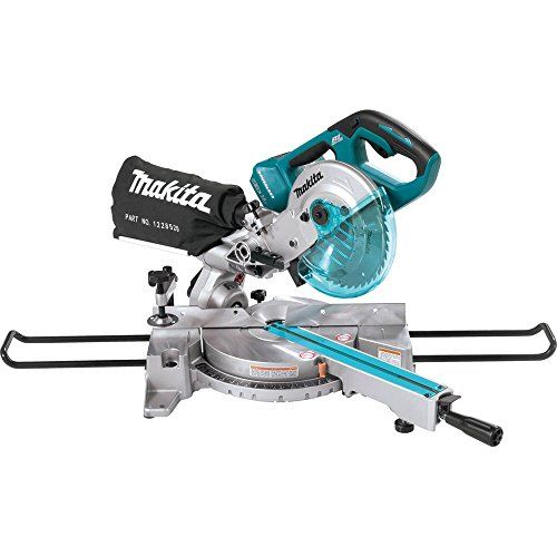  Makita XSL02Z 18V X2 LXT Lithium-Ion Brushless Cordless 7-1/2 Dual Slide Compound Miter Saw, Tool Only