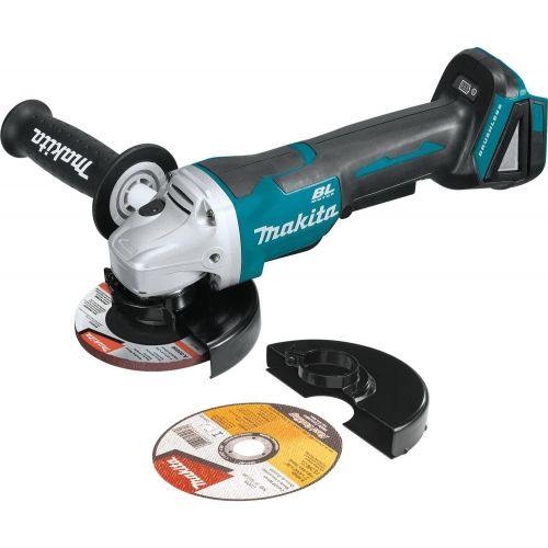  Makita XAG11Z 18V LXT Lithium-Ion Brushless Cordless 4-1/2” / 5 Paddle Switch Cut-Off/Angle Grinder, with Electric Brake, Tool Only