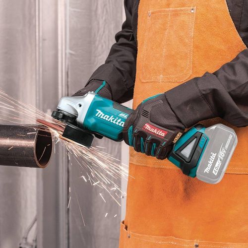  Makita XAG11Z 18V LXT Lithium-Ion Brushless Cordless 4-1/2” / 5 Paddle Switch Cut-Off/Angle Grinder, with Electric Brake, Tool Only