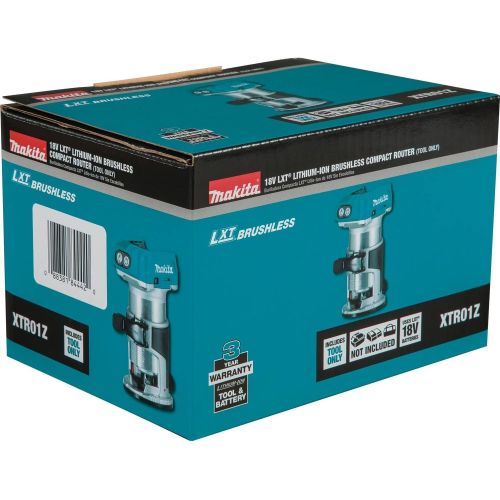  Makita XTR01Z 18V LXT Lithium-Ion Brushless Cordless Compact Router