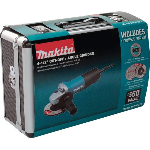  Makita 9557PBX1 4-1/2 Paddle Switch Cut-Off/Angle Grinder