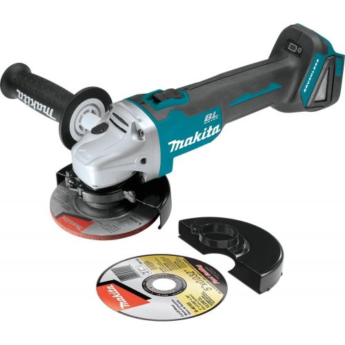  Makita XAG04Z 18V LXT Lithium-Ion Brushless Cordless 4-1/2” / 5 Cut-Off/Angle Grinder, Tool Only