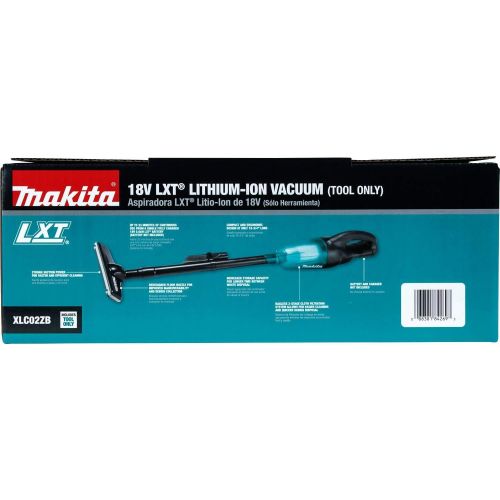  Makita XLC02ZB 18V LXT Lithium-Ion Cordless Vacuum, Tool Only