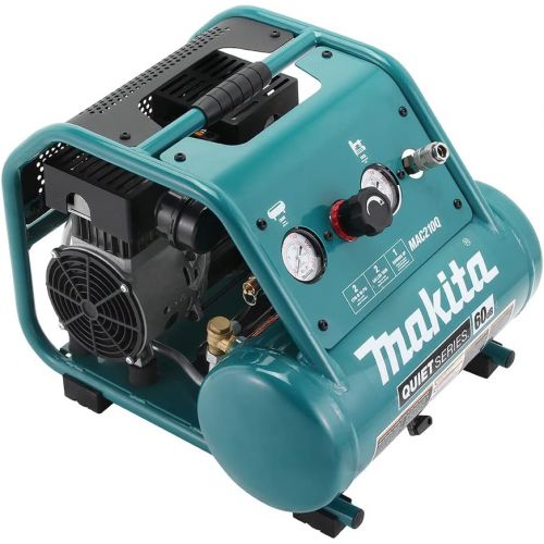  [아마존베스트]Makita MAC210Q Quiet Series, 1 HP, 2 Gallon, Oil-Free, Electric Air Compressor