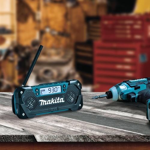  [아마존베스트]Makita RM02 12V max CXT Lithium-Ion Cordless Compact Job Site Radio, Tool Only