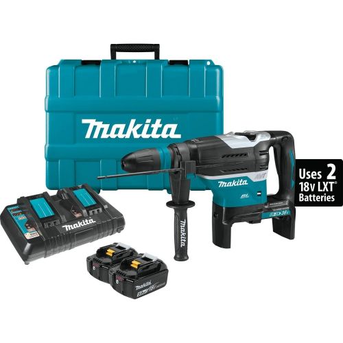  [아마존베스트]Makita XRH07PTU 18V x2 LXT Lithium-Ion (36V) Brushless Cordless 1-9/16 Advanced AVT Rotary Hammer Kit, Accepts Sds-Max Bits, Aws (5.0Ah)