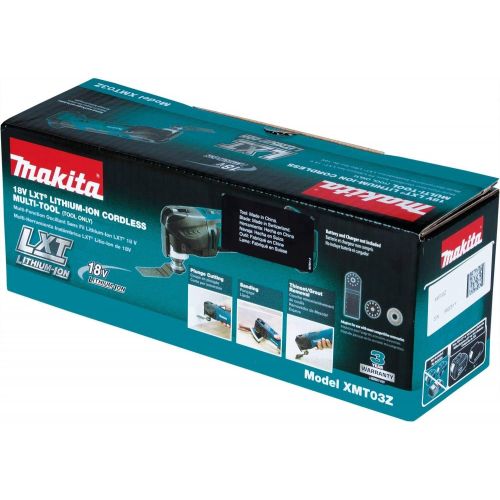  [아마존베스트]Makita XMT03Z 18V LXT Lithium-Ion Cordless Multi-Tool, Tool Only