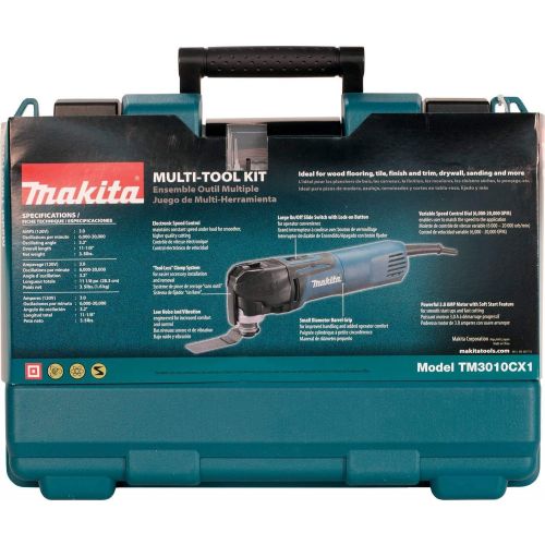  [아마존베스트]Makita TM3010CX1 Multi-Tool Kit, Tool-Less Blade Change