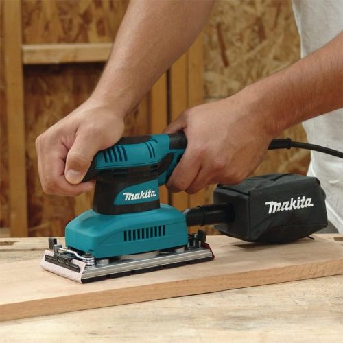  [아마존베스트]Makita Sheet Finishing Sander, 1/3 In, 1.7 A, Teal (BO3710)