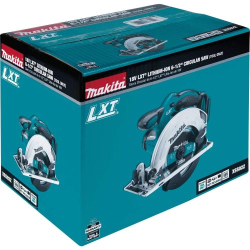  [아마존베스트]Makita XSS02Z 18V LXT Lithium-Ion Cordless 6-1/2 Circular Saw, Tool Only