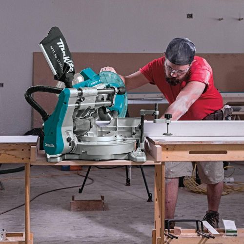  [아마존베스트]Makita XSL06Z 18V x2 LXT Lithium-Ion (36V) Brushless Cordless 10 Dual-Bevel Sliding Compound Miter Saw with Laser, TOOL Only