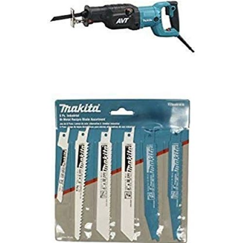  [아마존베스트]Makita JR3070CT AVT Recipro Saw - 15 AMP with 6-Piece Recipro Blade Assortment Pack