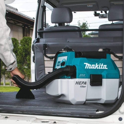  [아마존베스트]Makita XCV11Z 18V LXT Lithium-Ion Brushless Cordless 2 Gallon HEPA Filter Portable Wet/Dry Dust Extractor/Vacuum, Tool Only