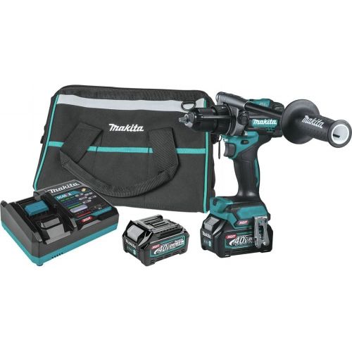  Makita GPH01D 40V Max XGT Brushless Lithium-Ion 1/2 in. Cordless Hammer Drill Driver Kit (2.5 Ah)