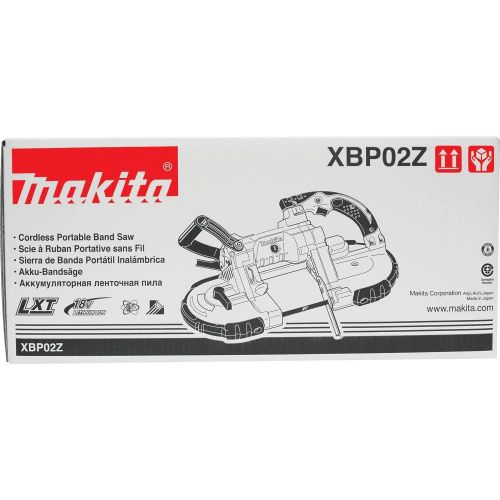  Makita XBP02Z 18V LXT Lithium-Ion Cordless Portable Band Saw, Tool Only