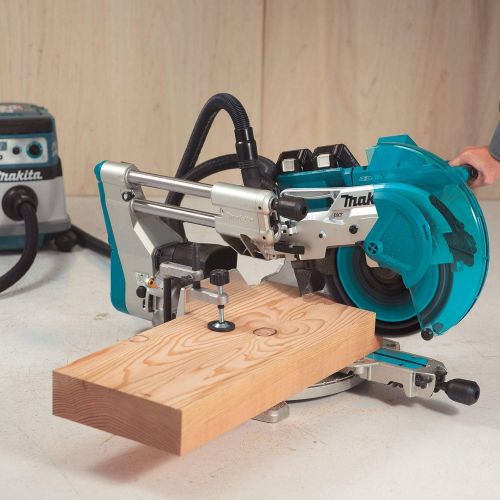  Makita XSL07PT 18V x2 LXT Lithium-Ion (36V) Brushless Cordless 12 Dual-Bevel Sliding Compound Miter Saw with Laser Kit (5.0Ah)