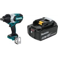 Makita XWT07Z 18 Volt LXT Lithium-Ion Brushless Cordless High Torque 3/4 Inch Sq. Drive Impact Wrench with Makita BL1850B 18 Volt LXT Lithium-Ion 5.0Ah Battery