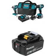 Makita XT269T 18V LXT Lithium-Ion Brushless Cordless 2-Pc. Combo Kit (5.0Ah) with Extra BL1850B 18V LXT Lithium-Ion 5.0Ah Battery