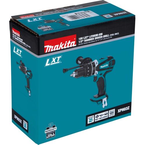  Makita XPH03Z 18V LXT Lithium-Ion Cordless 1/2 Hammer Driver-Drill, Tool Only