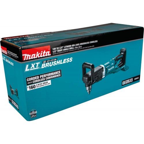  Makita XAD03Z 18V X2 LXT Lithium-Ion (36V) Brushless Cordless 1/2 Right Angle Drill, Tool Only