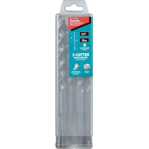  Makita B-60953 58 x 8 SDS-Plus Bit, 2-Cutter, 10Pk