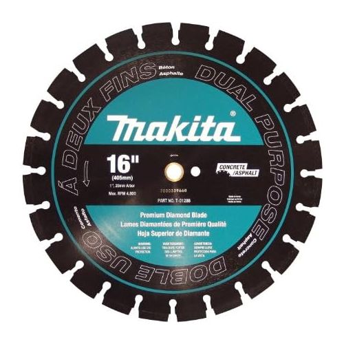 Makita T-01286 16-Inch Diamond Blade Segment Dual Purpose