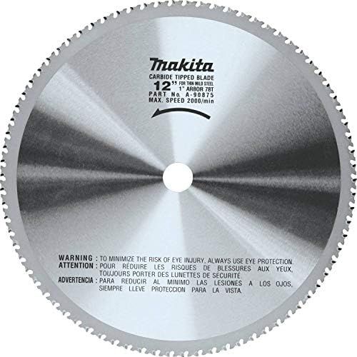  Makita A-90875 12-Inch 78 Tooth Dry Ferrous Metal Cutting Saw Blade with 1-Inch Arbor