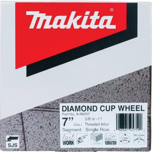  Makita A-96425 24 Segment Turbo Anti-Vibration Diamond Cup Wheel, 7