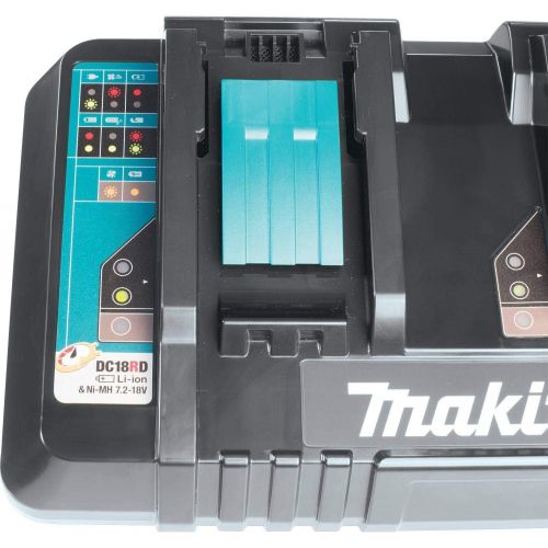  Makita DC18SF 18V Lithium-Ion Rapid Optimum 4-Port Charger, 1-Pack